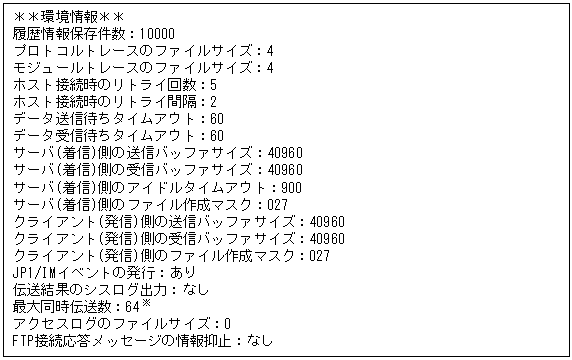 ftsutil－環境情報の変更・表示－