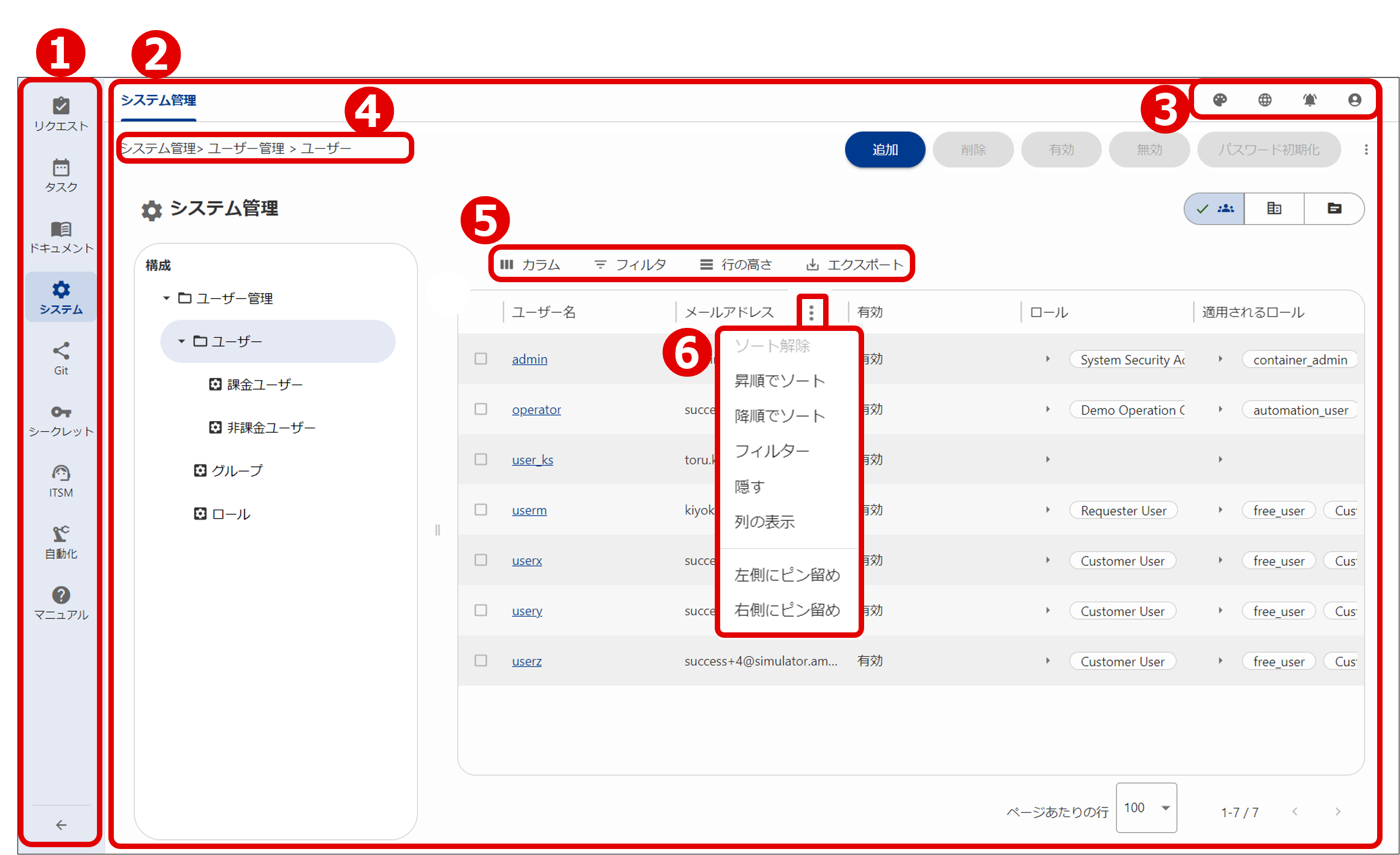 （図）基本的な画面構成