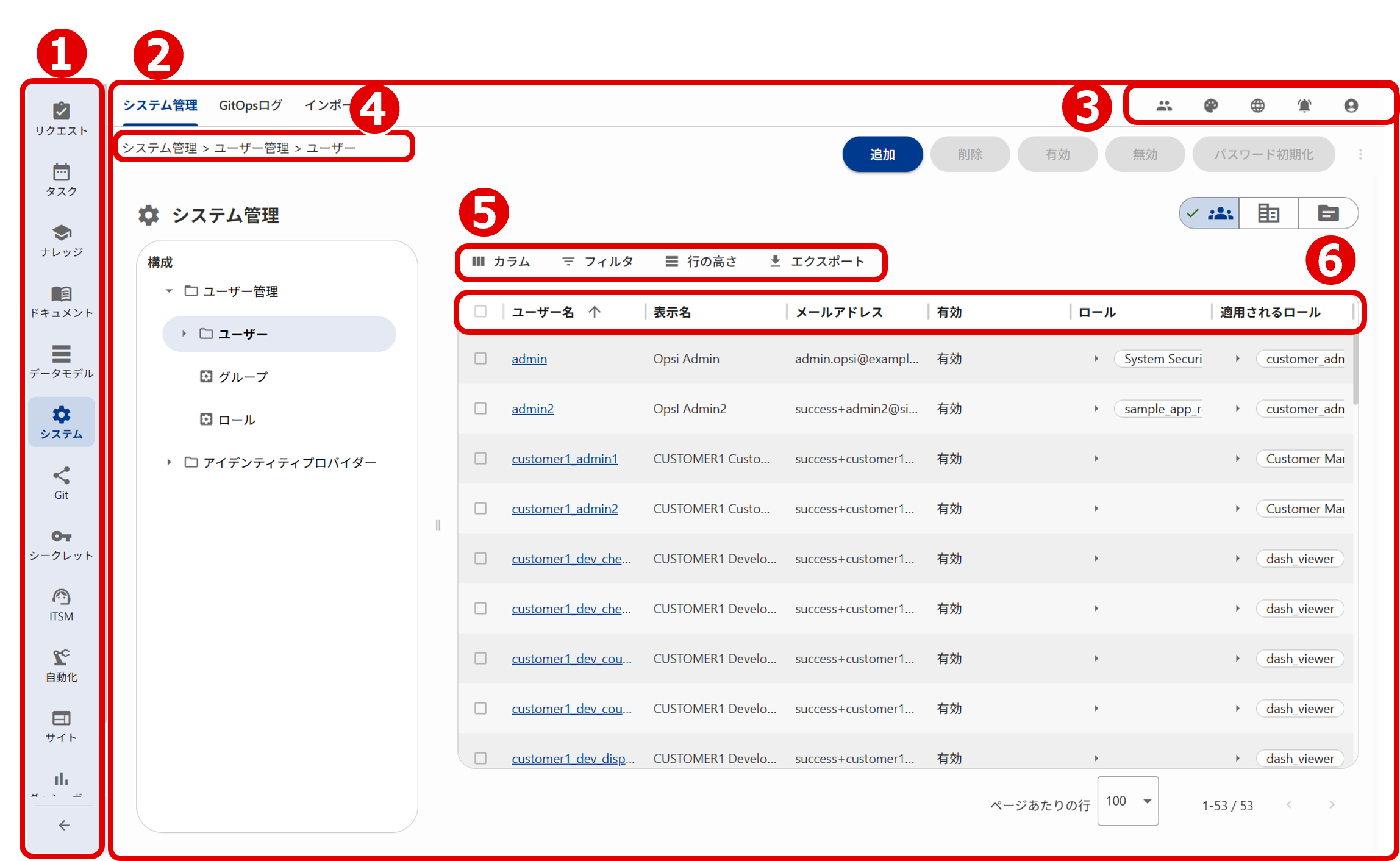 （図）基本的な画面構成